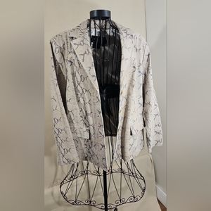 Terry Lewis Classic Luxuries M Animal print Leather jacket